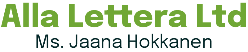 Alla lettera oy logo